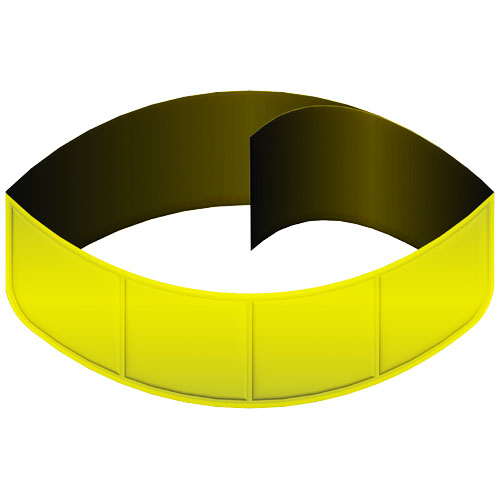 Bande réfléchissante personnalisable de 43,5 cm Jaune néon